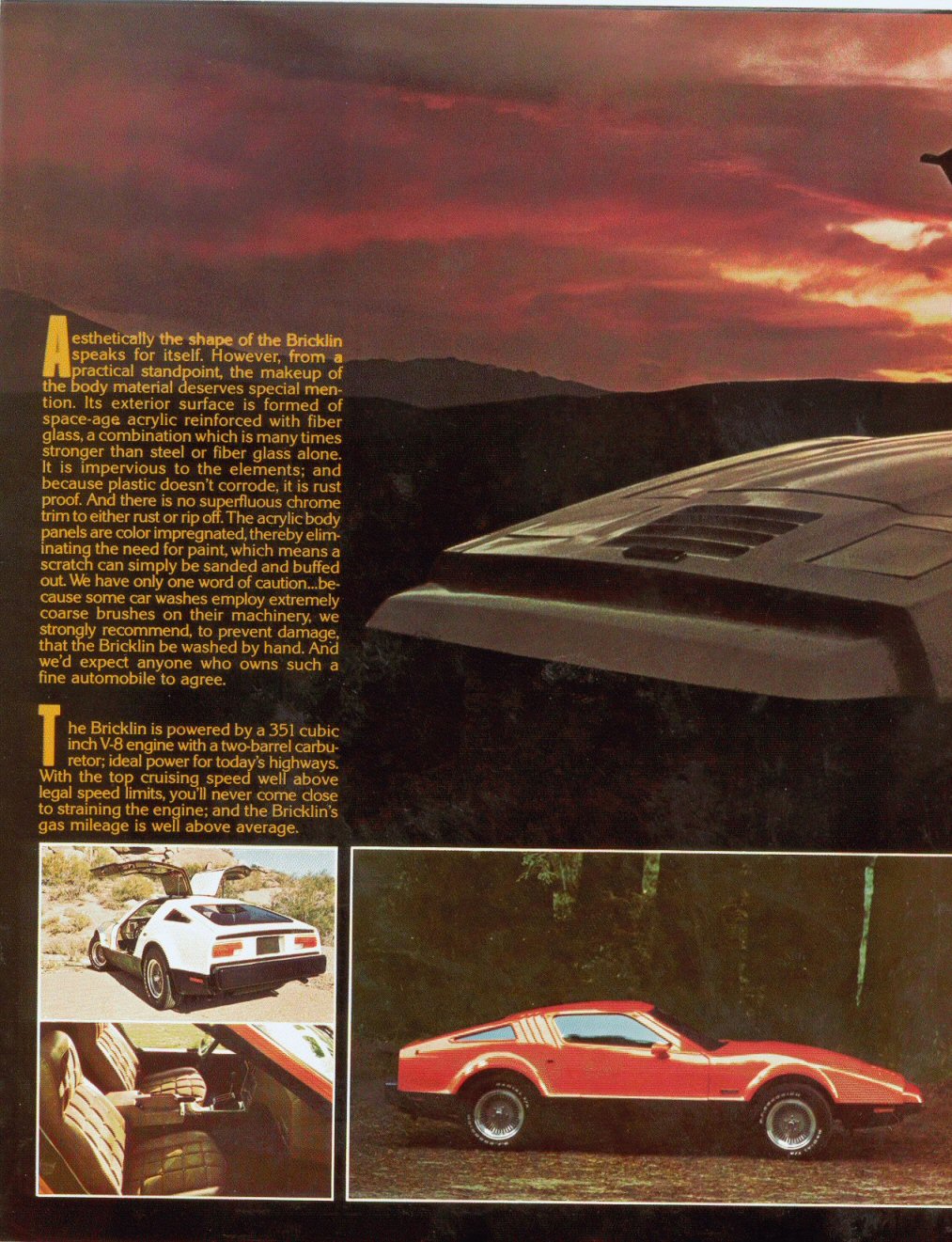 1975 Bricklin Brochure Page 4